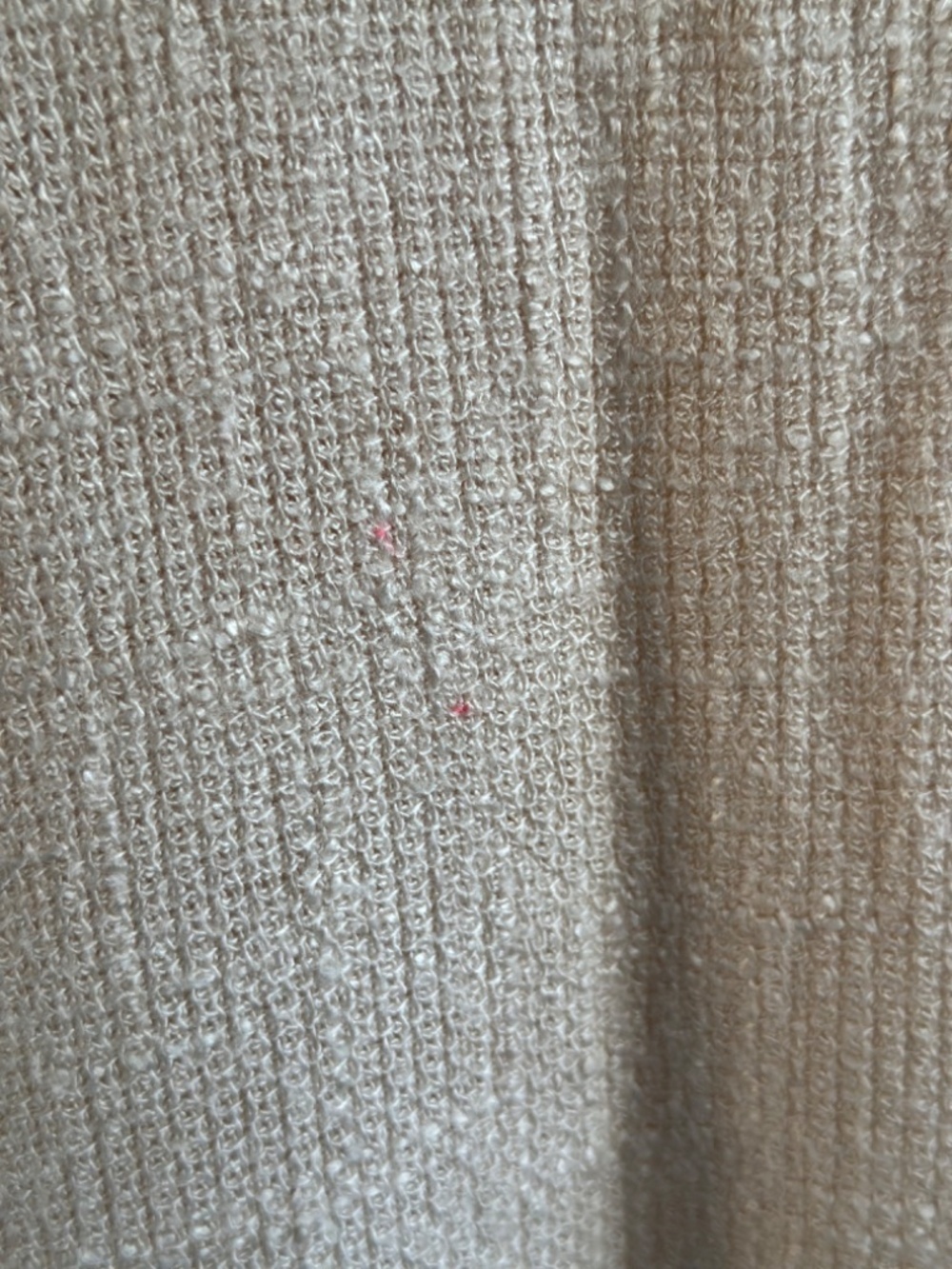 Softwear by Mark Singer Beige Textured Rayon Blouse Small Long Sleeve Minimalist - Picture 13 of 13